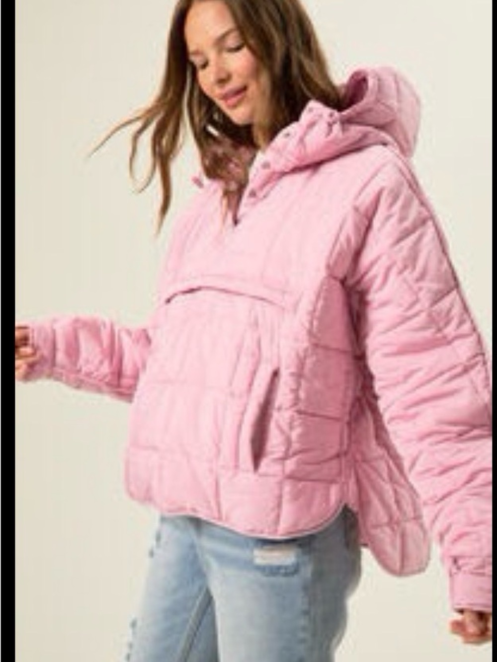 Altar’d State womens Briana Quilted Hooded puffer jacket size medium NWT